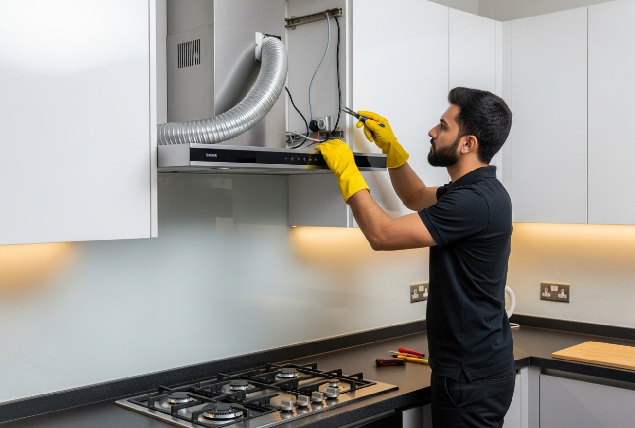 Kitchen Hood Installation