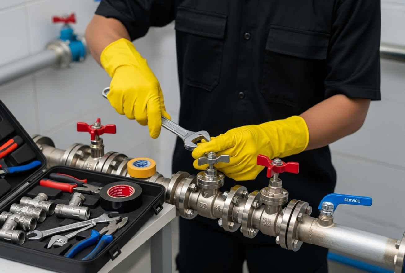 Handle Valve installation